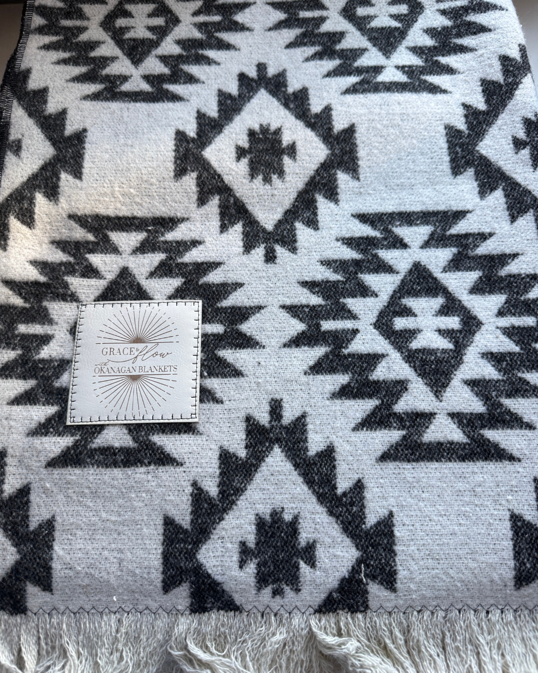 Aztec Print Wool Blanket
