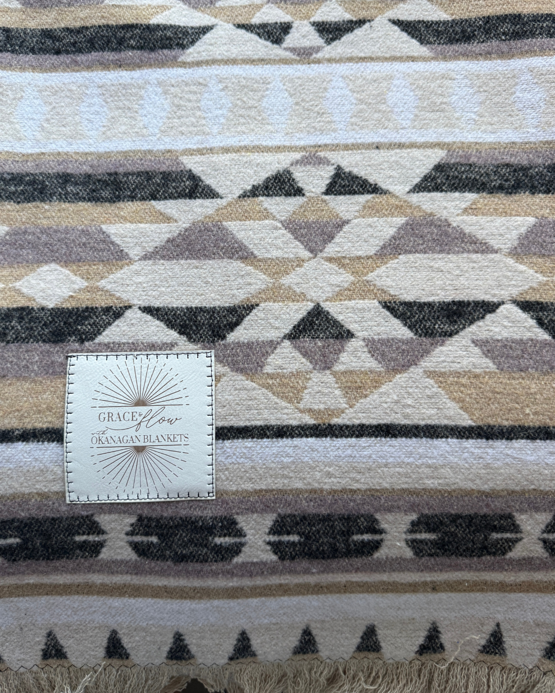 Aztec Print Wool Blanket