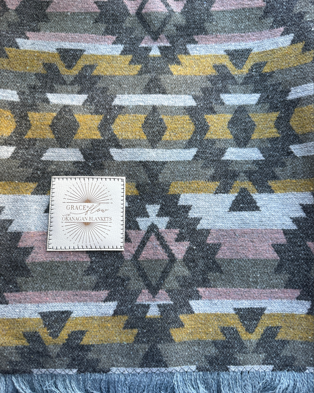 Aztec Print Wool Blanket