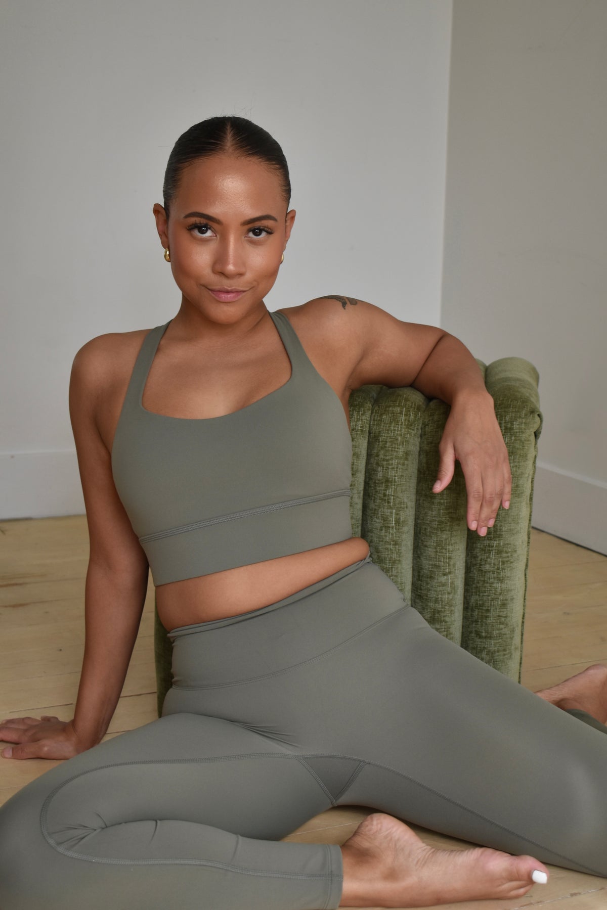 Moss Cross-Back Bra