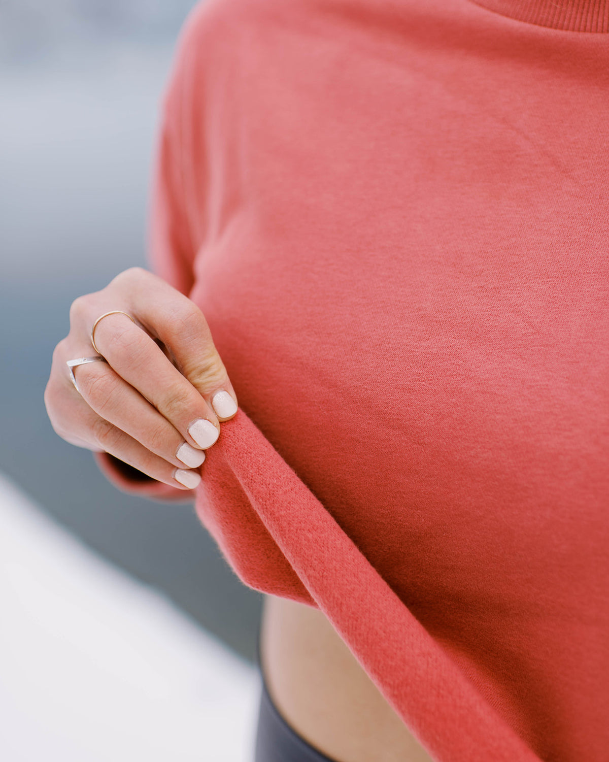 Rosie Drop Shoulder Cozy Crop Sweater