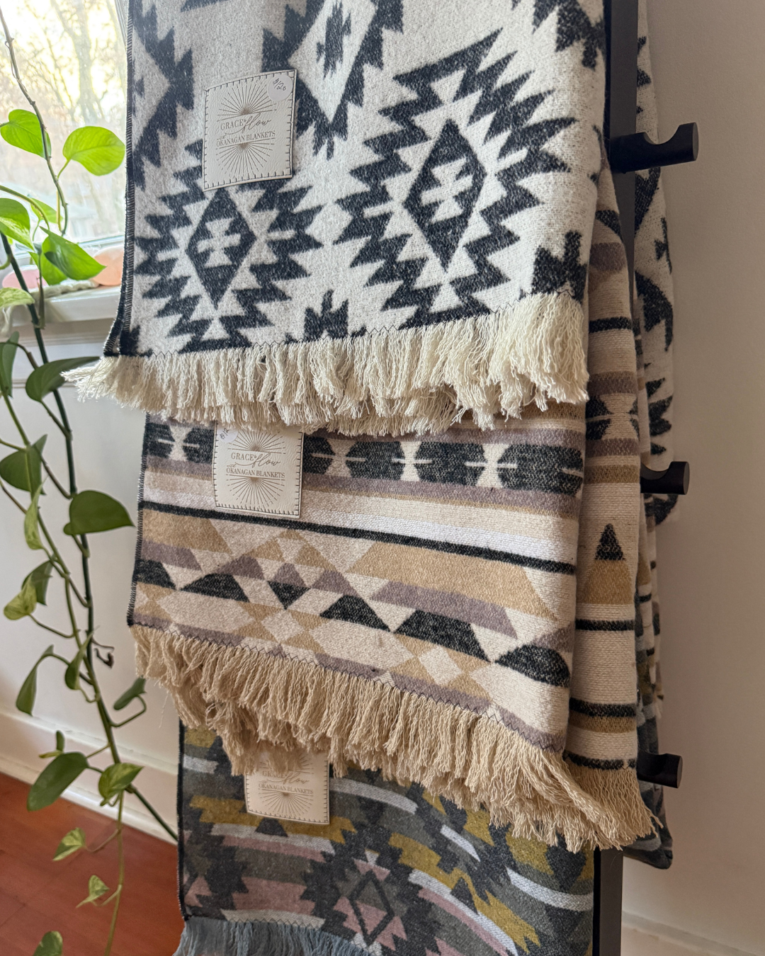 Aztec Print Wool Blanket